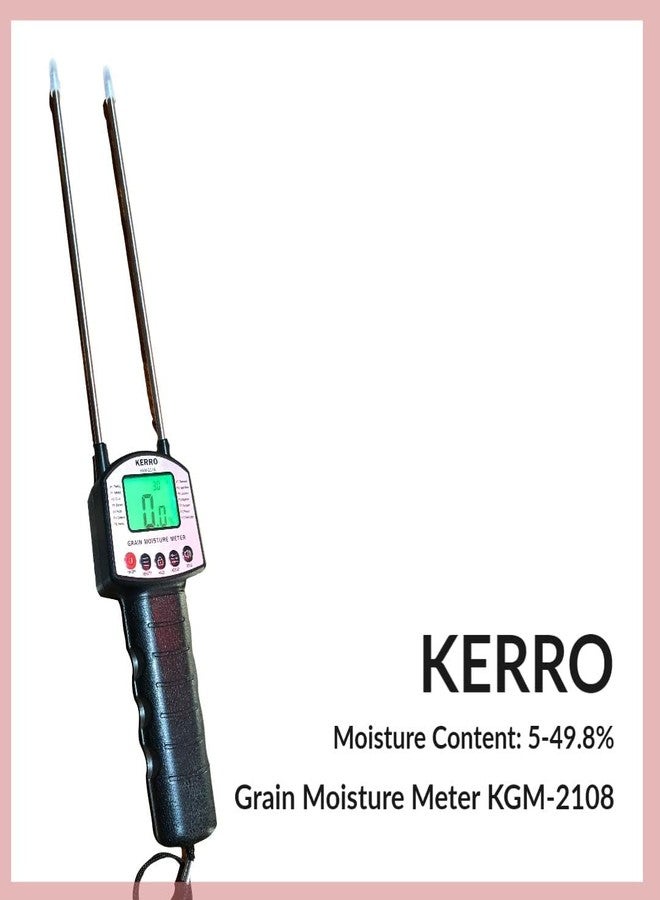 KERRO Smart Sensor Digital Grain Moisture Meter for Corn, Wheat, Rice, Bean (Moisture Content : 5-49.8) - Image 3